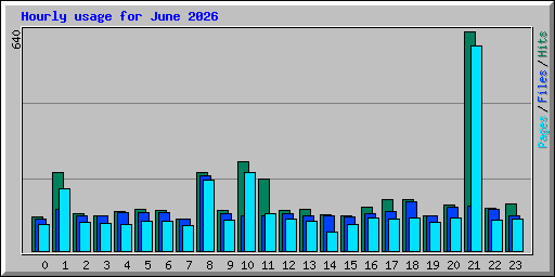 Hourly usage for June 2026