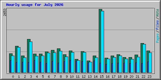 Hourly usage for July 2026